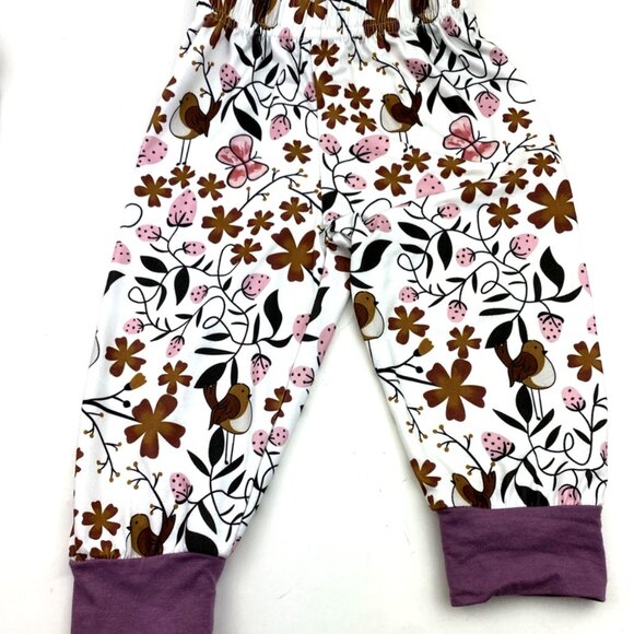 Baby Matching Outfit Size 6/12m Girls Top Pants Birds Infant Children Kids - Picture 4 of 7